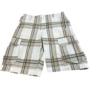 Route 66 Original Clothing Co. Men’s Cargo Shorts Y2K Vintage Ivory Tan Grey